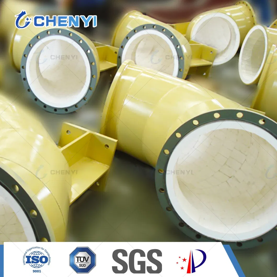 High Strength Alumina Ceramic Lined Elbow Tube/Pipes Wear Resistant Alumina /Silicon